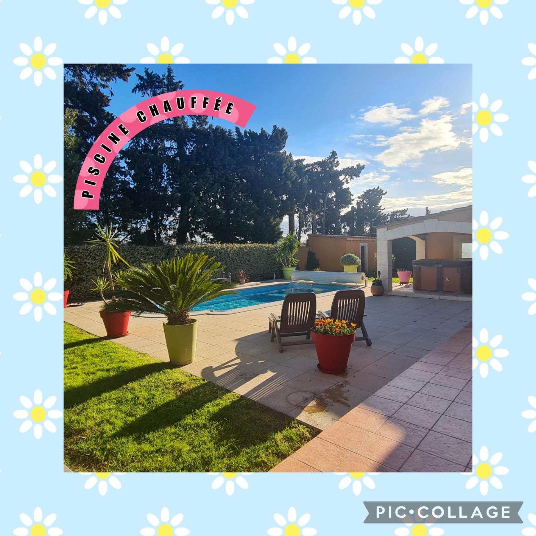 Villa Flamenca - Piscine Chauffee Шаторенар Экстерьер фото